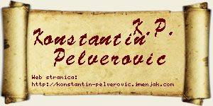 Konstantin Pelverović vizit kartica